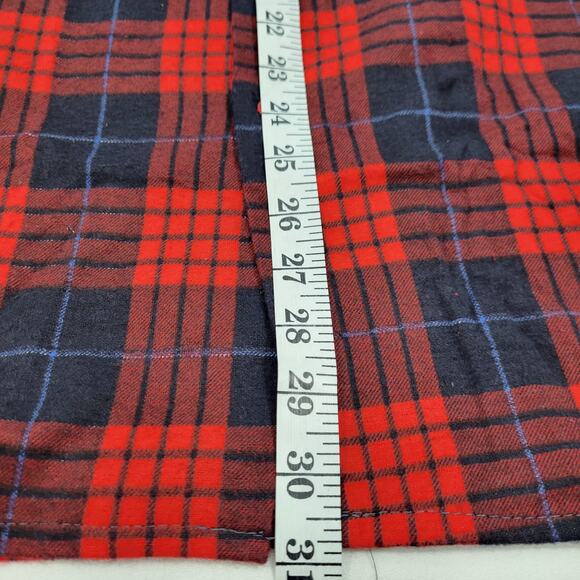 Vintage Saugatuck Dry Goods Red & Navy Plaid Shirt Size M 5922-0449 - Picture 5 of 5
